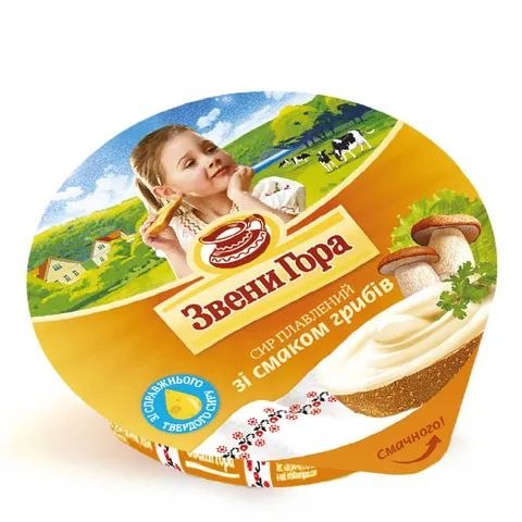 Сир плавлений пастоподібний зі смаком грибів, 90г